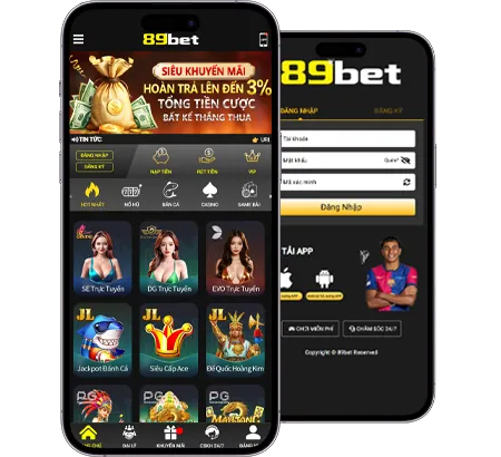 Biểu tượng các loại trò chơi đa dạng như thể thao, casino, nổ hũ, bắn cá