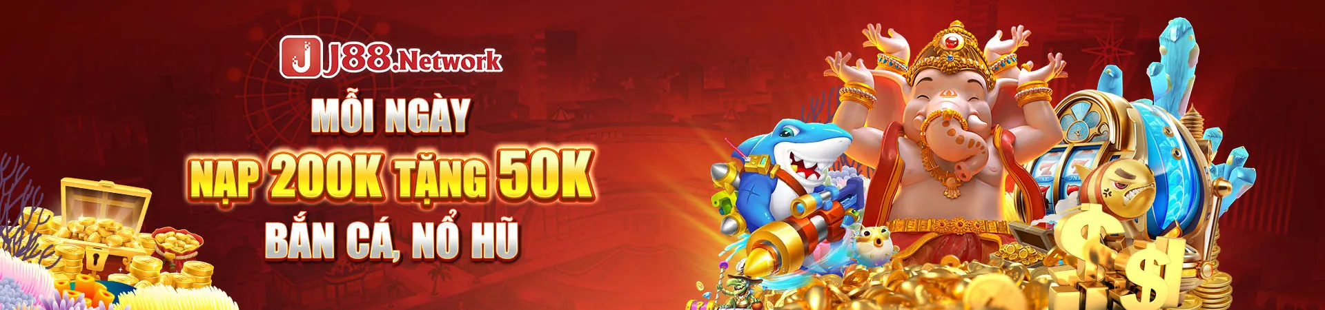 Hình ảnh chính game bắn cá ii88 casino với nhiều loài cá và phần thưởng vàng